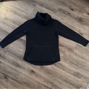 Smartwool Hudson Trail Womans Fleece Pullover Sweater Sweatshirt Navy Blue